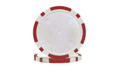 Red eight stripe poker chip Red eight stripe poker chip