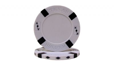 White big slick poker chip