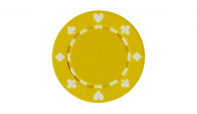 Yellow 11 5g suite poker chip Yellow 11 5g suite poker chip