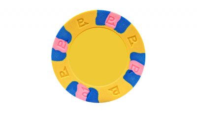 Yellow custom pro classic poker chip