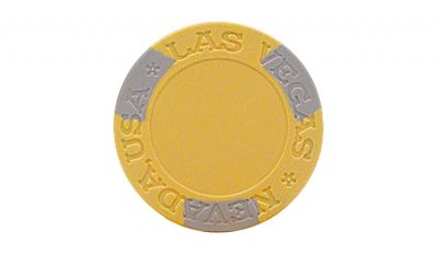 Yellow las vegas edge spot poker chip Yellow las vegas edge spot poker chip