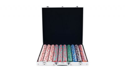 1000 pro classic aluminum poker chip set