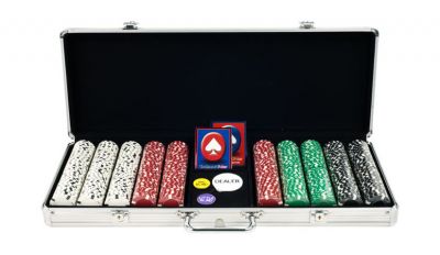 500 big slick aluminum poker chip set