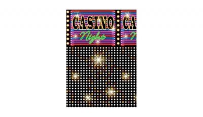 Casino lights room roll vinyl wall decor