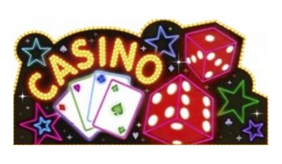 Casino party giant cutout and banner Casino party giant cutout and banner