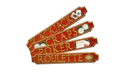 Casino sign cutouts