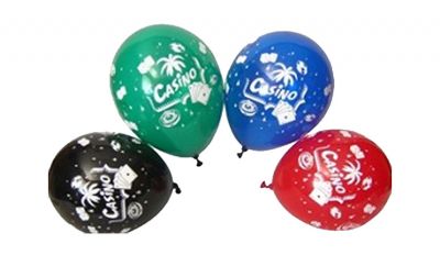 Casino theme latex balloon 10 pack