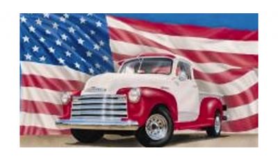 Chevy 51 pickup tin sign Chevy 51 pickup tin sign