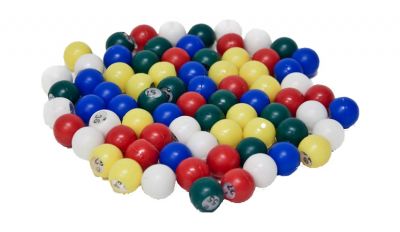Colored bingo balls