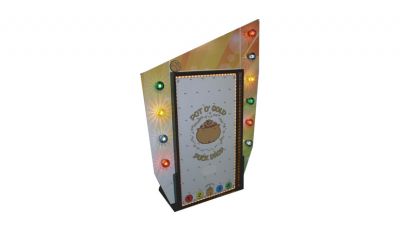 Deluxe pot o gold wooden plinko board game