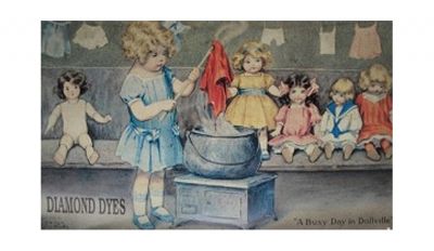 Diamond dyes tin sign Diamond dyes tin sign