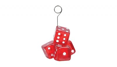 Dice balloon weight and photo holder