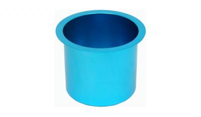 Jumbo aluminum blue cup holder