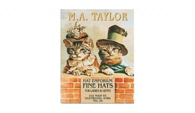 M a taylor tin sign