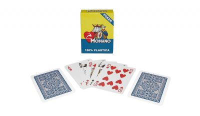 Modiano blue regular index playing cards