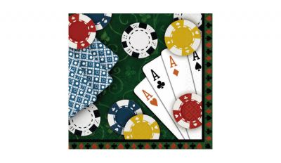 Poker party luncheon napkins Poker party luncheon napkins