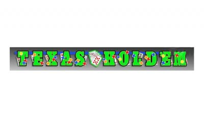 Texas holdem letter banner