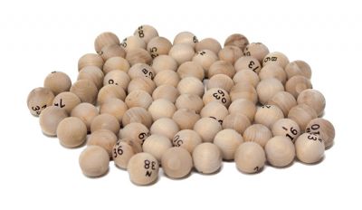 Wooden bingo balls