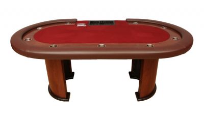 Poker table with race track made in the usa