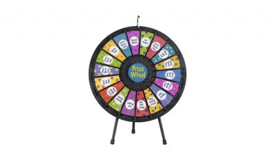 Custom tabletop prize wheel