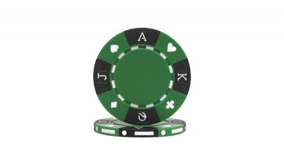 1000 tri color acrylic poker chip set