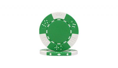 1000 lucky crown acrylic poker chip set