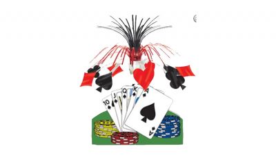 Playing card centerpiece
