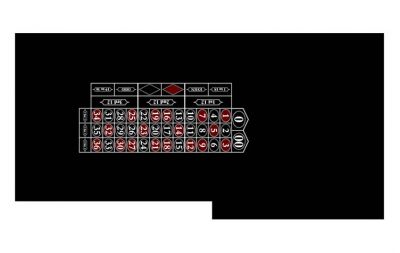 Professional roulette layout