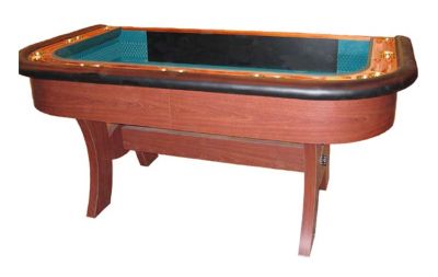 Single dealer craps table made in the usa