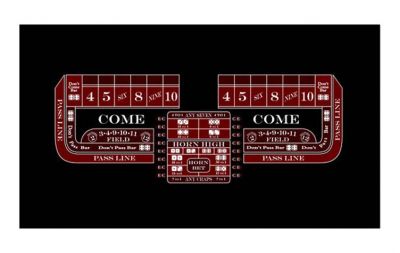 Professional craps layout