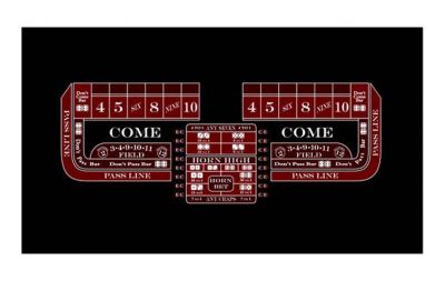 Professional craps layout