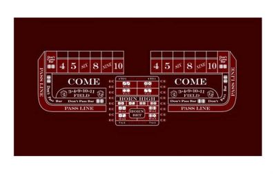 Professional craps layout