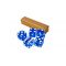 Blue casino craps dice