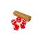 Red casino craps dice