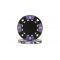Black tri color suit design poker chip