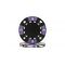 Black tri color suit design poker chip