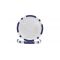 Blue eight stripe poker chip