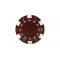 Brown striped dice poker chip