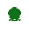 Green 5 spot poker chip