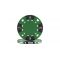 Green tri color suit design poker chip