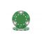 Green tri color triple crown poker chip