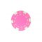 Pink striped dice poker chip