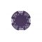 Purple royal suited poker chip