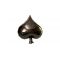 Black spade 2 sided mylar balloon