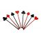 Card suit shaped cocktail stir sticks
