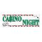 Casino night vinyl sign banner