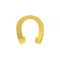 Gold foil 2 sided metallic horseshoe cutout