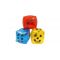 Inflatable colored dice