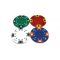 Poker chip drink coasters