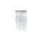 Silver metallic foil fringe door curtain